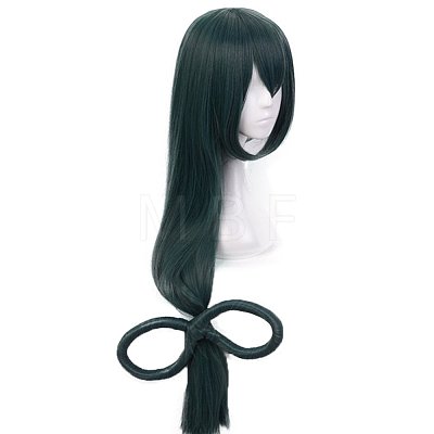Long Green Straight Anime Cosplay Synthetic Wigs OHAR-I015-18-1
