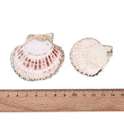 Electroplate Sea Shell Pendants X-SSHEL-S258-69A-1