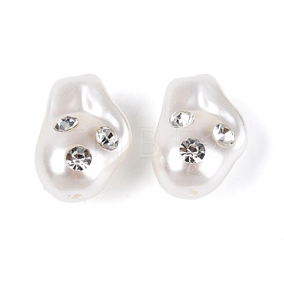 Baroque Style ABS Plastic Imitation Pearl Beads SACR-T017-78B-1