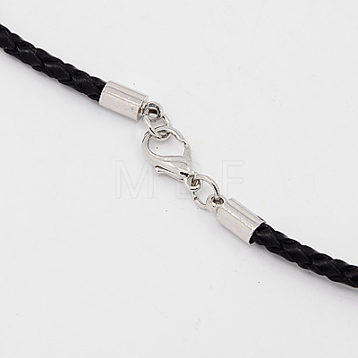 Braided Leather Cords LS-NCOR-D002-533mm-17-1