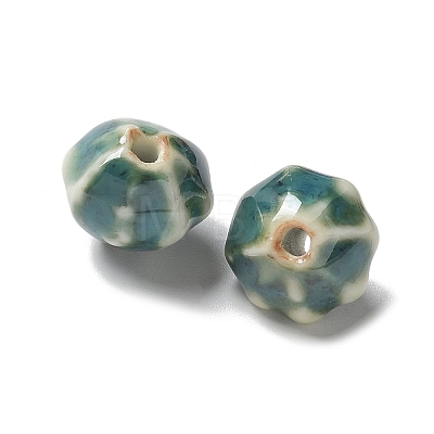 Vintage Porcelain Pumpkin Beads PORC-L080-A16-1