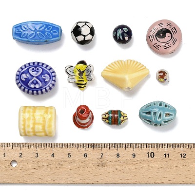 Handmade Porcelain Beads PORC-Z008-02-1