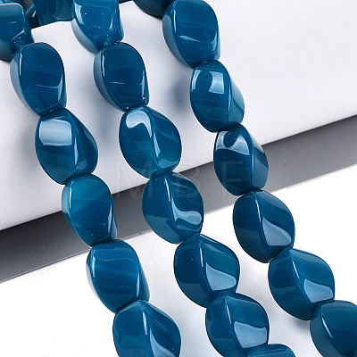 Dyed & Heated Natural Agate Beads Strands G-N359-14A-02-1