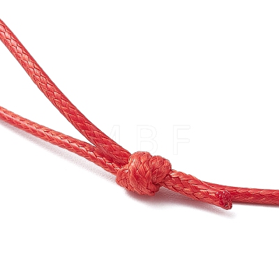 Adjustable Waxed Polyester Cord Necklace Making AJEW-JB01311-01-1