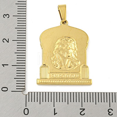 Ion Plating(IP) 304 Stainless Steel Pendants STAS-B071-02D-04G-1