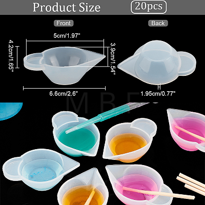 Silicone Non-stick Dividing Cups DIY-WH0374-64-1