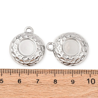 304 Stainless Steel Pendant Cabochon Settings STAS-I358-01P-1