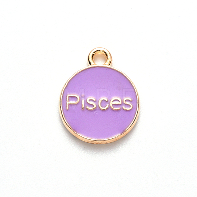 Alloy Enamel Pendants X-ENAM-S124-01B-01H-1