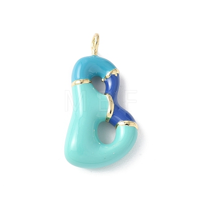 Brass Enamel Pendants KK-E093-03G-B-02-1