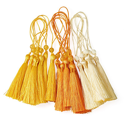 24Pcs 3 Colors Polyester Tassel Decorations OCOR-TADJ0007-01A-1