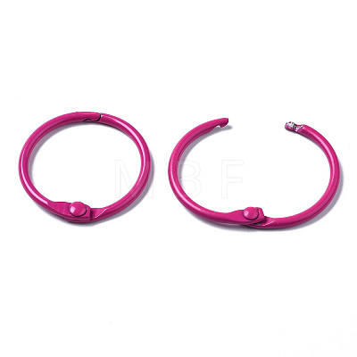 Spray Painted Iron Split Key Rings IFIN-T017-01H-1