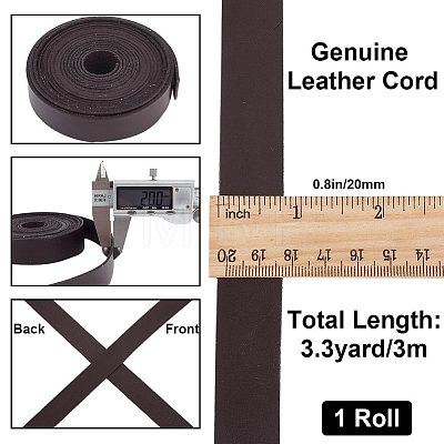 Gorgecraft Flat Cowhide Leather Cord WL-GF0001-08A-02-1