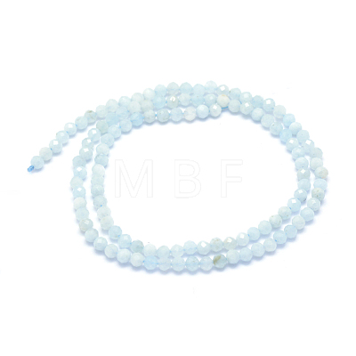Natural Aquamarine Beads Strands X-G-E411-19D-3mm-1