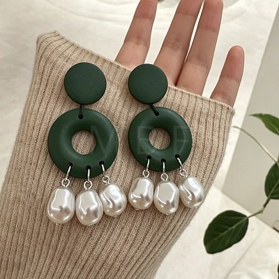 Imitation Pearl Chandelier Earrings WGBB3F3-01-1