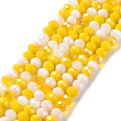 Glass Beads Strands EGLA-A034-M8mm-21-1