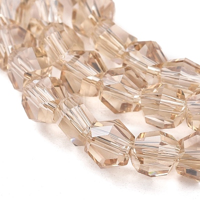Electroplate Glass Beads Strands EGLA-L018-C-1