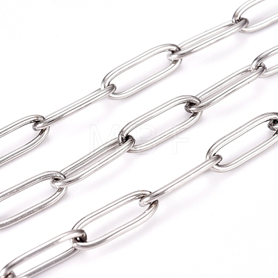 304 Stainless Steel Paperclip Chains CHS-L022-02B-1