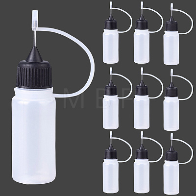 10Pcs Polyethylene(PE) Needle Applicator Tip Bottles TOOL-GF0003-52B-1