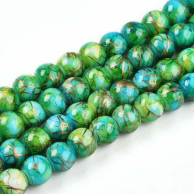 Baking Paint Glass Beads X1-DGLA-N003-6mm-B04-1