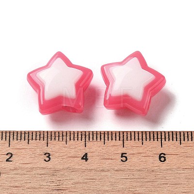 Imitation Jelly Transparent Acrylic Beads SACR-R741-03E-1