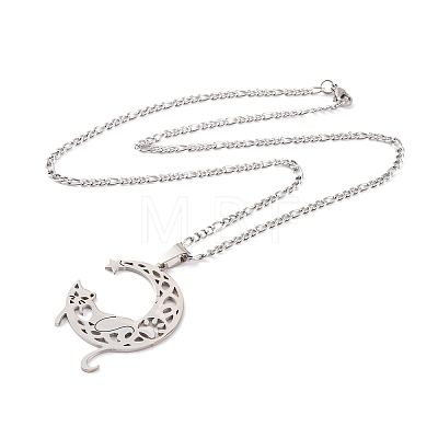 Non-Tarnish 304 Stainless Steel Necklaces NJEW-Q338-07P-1