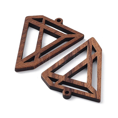 Walnut Wood Laser Cut Pendants WOOD-Q051-03B-1