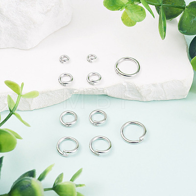 10Pcs 5 Styles Brass Open Jump Rings KK-TA0008-84P-1