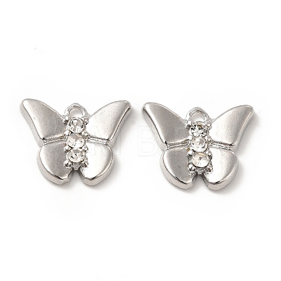 Rack Plating Alloy Rhinestone Charms FIND-G044-22P-1