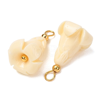 Dyed Synthetic Coral Pendants GG-CBAC295-02G-03-1