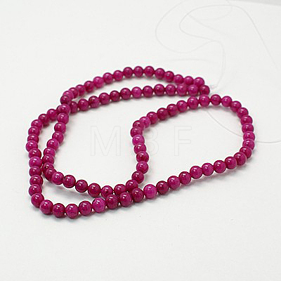 Natural Mashan Jade Round Beads Strands X-G-D263-4mm-XS12-1