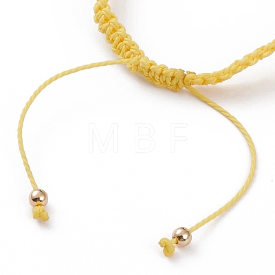 Adjustable Waxed Polyester Cord Braided Bead Bracelets BJEW-JB05846-02-1