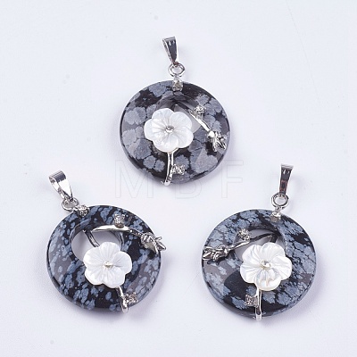 Natural & Synthetic Mixed Stone Pendants G-F546-A-1
