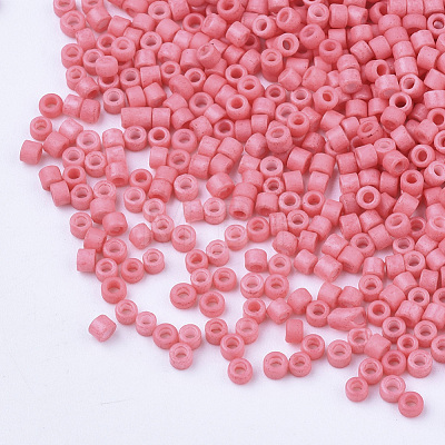 Baking Paint Cylinder Seed Beads SEED-Q036-02A-D14-1