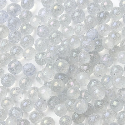 Luminous Glow in the Dark Transparent Glass Round Beads GLAA-F124-B10-1