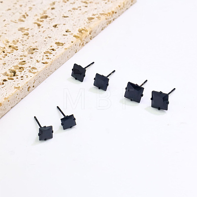 Geometric Square 304 Stainless Steel Stud Earrings for Women YP6314-3-1