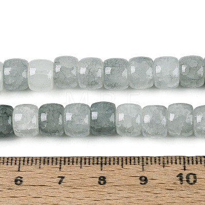 Baking Paint Crackle Glass Beads Strands DGLA-N019-02A-08-1