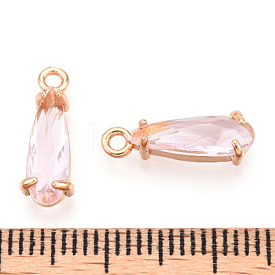 Faceted Glass Pendants GLAA-T010-004H-1