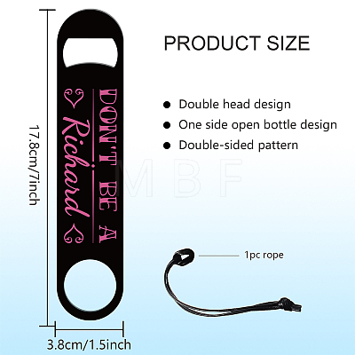 201 Stainless Steel Bottle Opener AJEW-WH0393-023-1