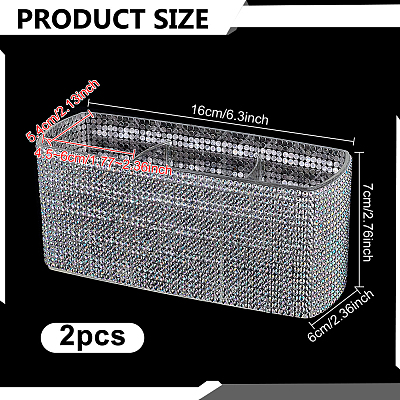 3-Section Plastic Rhinestone Storage Boxes AJEW-WH0752-784A-1