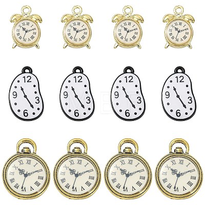 12Pcs 3 Styles Tibetan Style Alloy Pendants FIND-CJ0005-77-1