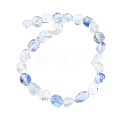 Blue Watermelon Stone Glass Beads Strands GG-CBA9392-27-1