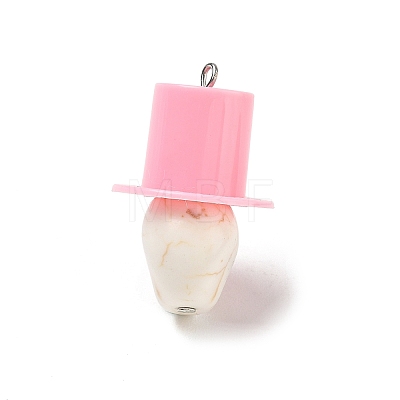 Halloween Opaque Resin Pendants RE-CBA098D-04P-B-1