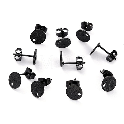 304 Stainless Steel Stud Earring Findings STAS-O144-01A-B-1