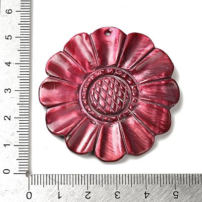 Dyed Natural Shell Carved Pendants BSHE-G040-01A-1
