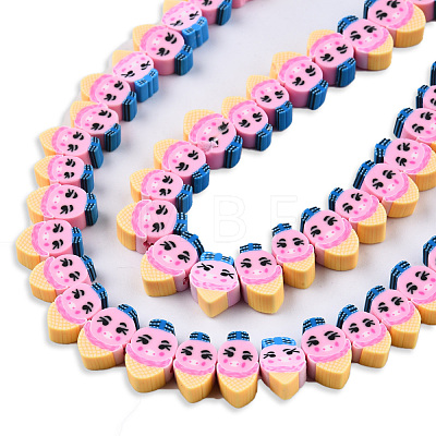 Handmade Polymer Clay Beads Strands CLAY-N008-071-B01-1
