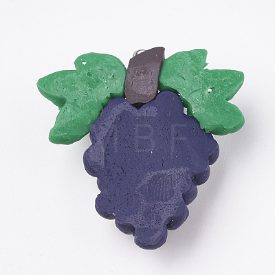 Autumn Theme Handmade Polymer Clay Pendants CLAY-T012-01-1