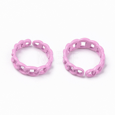 Spray Painted Alloy Cuff Rings X-RJEW-T011-32B-RS-1