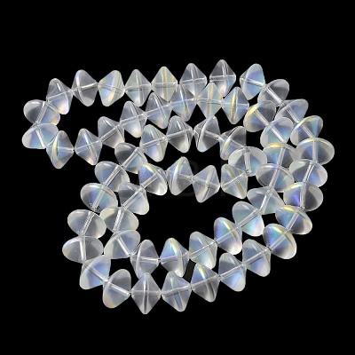 Electroplate Glass Beads Strands EGLA-G038-01A-AB02-1