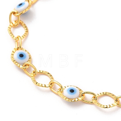 Brass Horse Eye Link Bracelets BJEW-JB05628-1