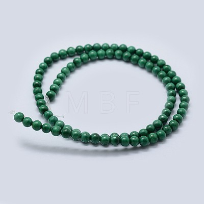 Natural Malachite Beads Strands G-F571-27AB1-10mm-1